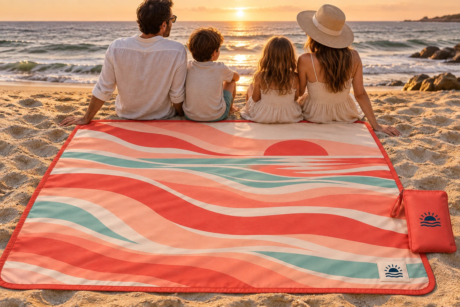 Daymauro Sunset Swell shown in use; AI-generated design concept